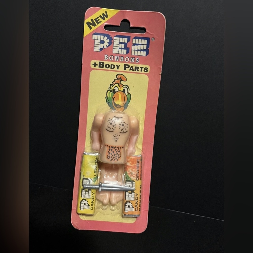 PEZ Bon Bons + Body Parts Caveman